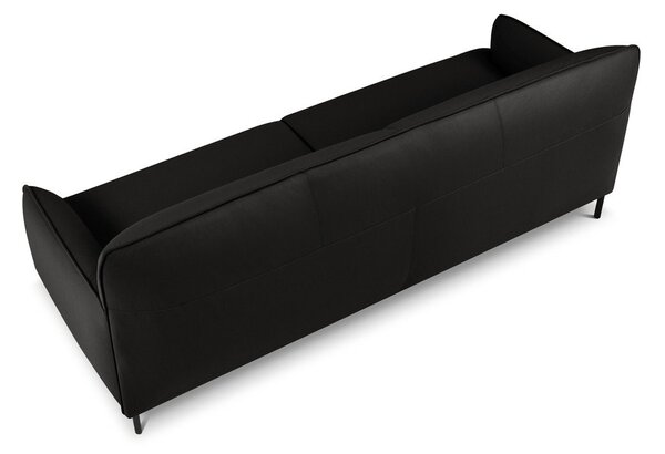 Czarna skórzana sofa Windsor & Co Sofas Neso, 235x90 cm