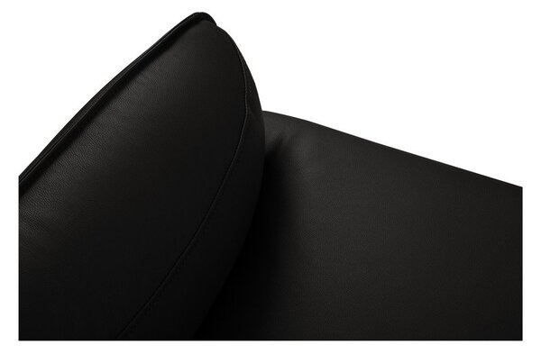 Czarna skórzana sofa Windsor & Co Sofas Neso, 235x90 cm