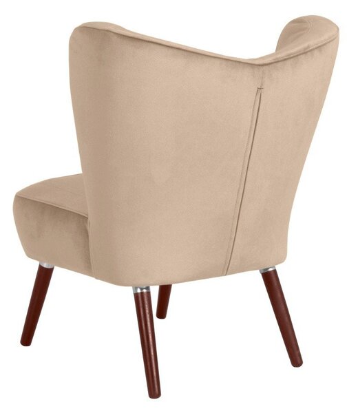 Beżowy fotel Max Winzer Sari Velvet