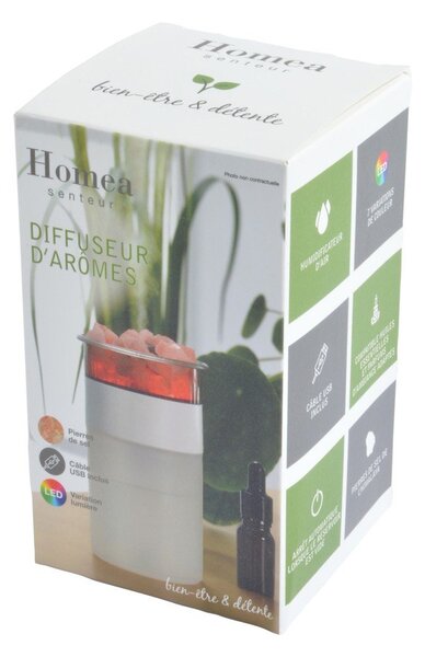 Plastikowy kominek zapachowy LED Colours – Homéa