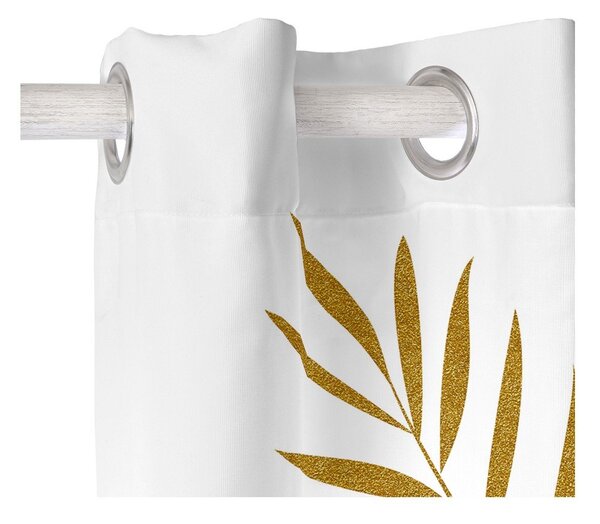 Biała zasłona 140x300 cm Foliage – Blanc
