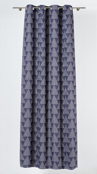 Niebiesko-szara zasłona 130x260 cm Zatapa – Mendola Fabrics