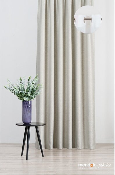 Beżowa zasłona 140x260 cm Teorema – Mendola Fabrics