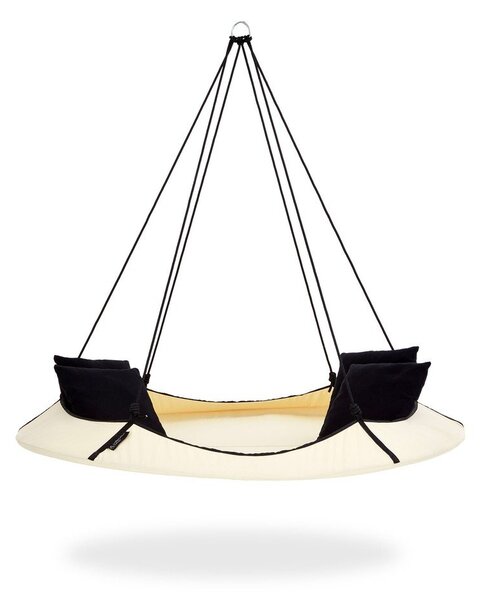 Kremowa huśtawka ogrodowa – Hangout Pod