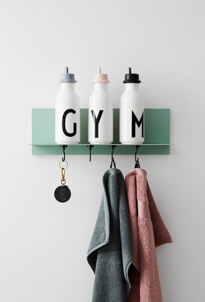 Szare sportowe wieczko do butelki Design Letters Lid