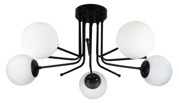 Czarna lampa sufitowa Squid Lighting Star, wys. 34 cm