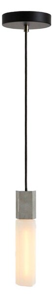 Szara lampa wisząca ze ściemniaczem ø 6 cm Basalt – tala