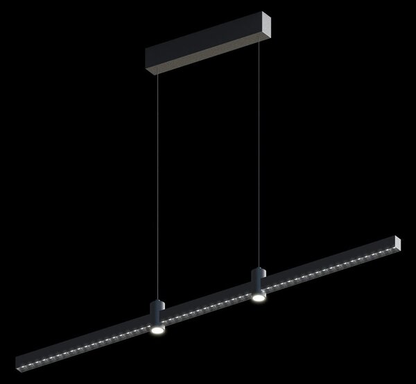 Ledowa lampa wisząca Diamante No.3 100 cm czarna Altavola Design