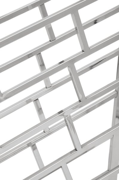 Metalowy regał na wino w kolorze srebra z połyskiem liczba butelek 24 Barolo – Premier Housewares