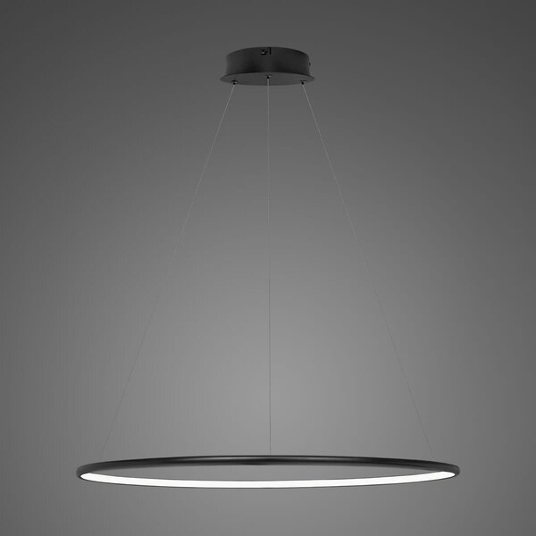 Lampa wisząca Ledowe Okręgi No.1 Φ80 cm in 3k 43W czarna Altavola Design