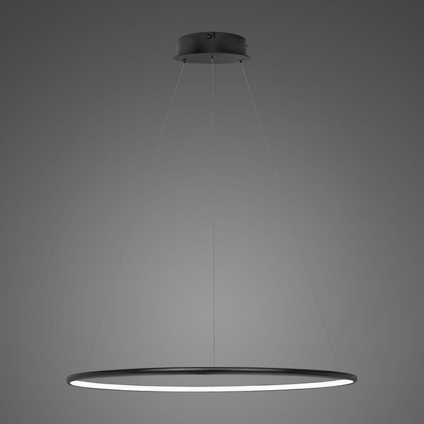 Lampa wisząca Ledowe Okręgi No.1 Φ60 cm in 3k 32W czarna Altavola Design