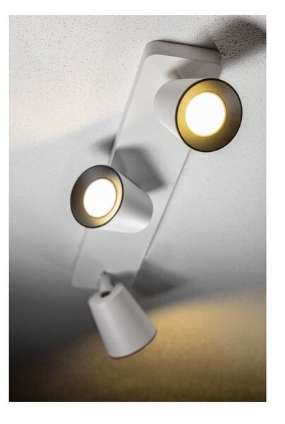 Biała lampa sufitowa z metalowym kloszem 9x53 cm Elli – GTV
