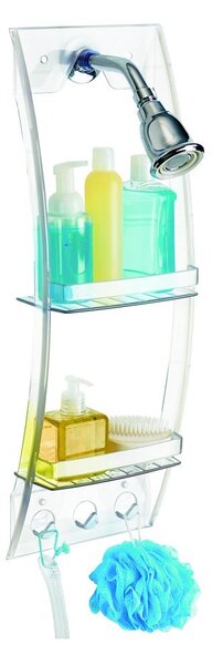 Przezroczysty wiszący uchwyt do łazienki iDesign, 23x73 cm