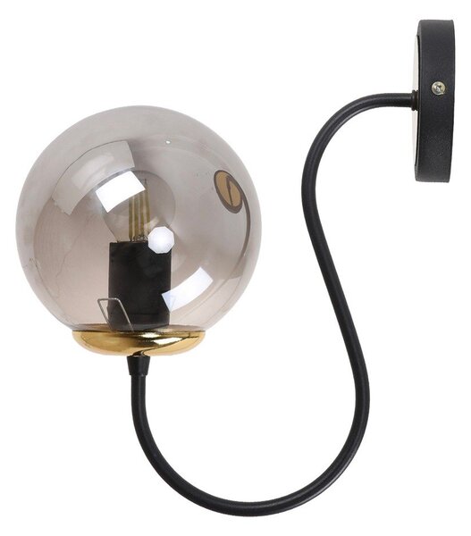Czarno-szary kinkiet ø 15 cm Oslo – Squid Lighting