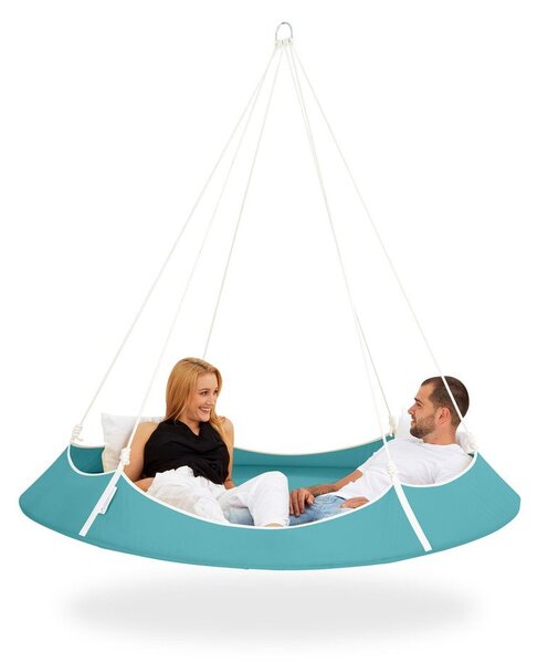 Niebieska huśtawka ogrodowa – Hangout Pod