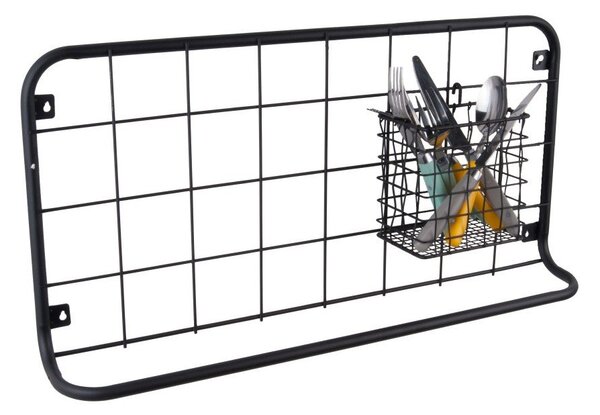 Czarny organizer ścienny PT LIVING Open Grid