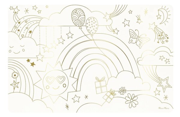 Papierowe maty stołowe zestaw 8 szt. 28x42.5 cm Happy Icons – Meri Meri