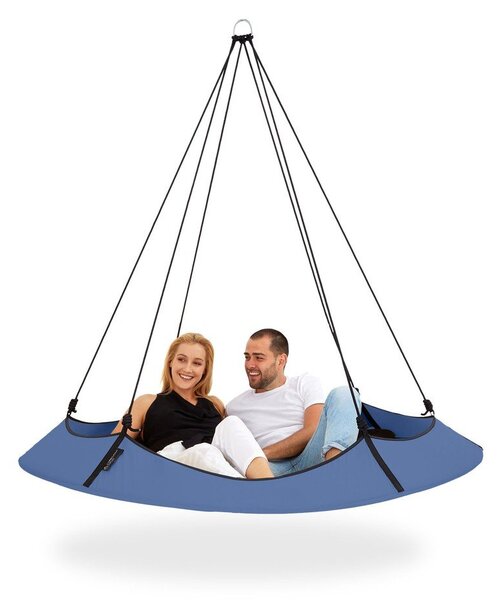 Niebieska huśtawka ogrodowa – Hangout Pod