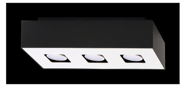 Czarna lampa sufitowa Sollux Hydra 3