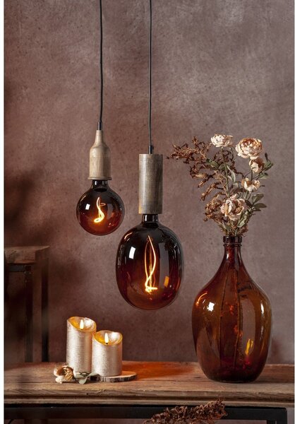 Ciemnobrązowa lampa wisząca Jojo – Star Trading