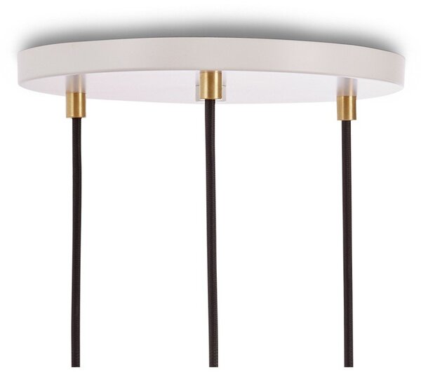 Biało-naturalna lampa wisząca ze ściemniaczem ø 25 cm – tala