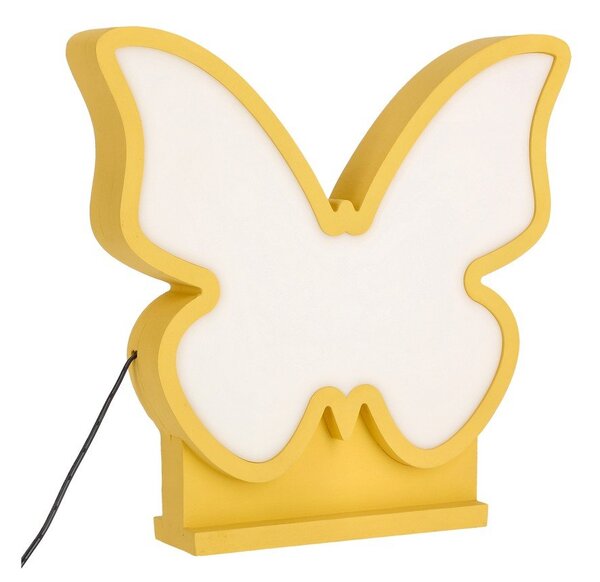 Żółta lampka dziecięca Butterfly – Candellux Lighting