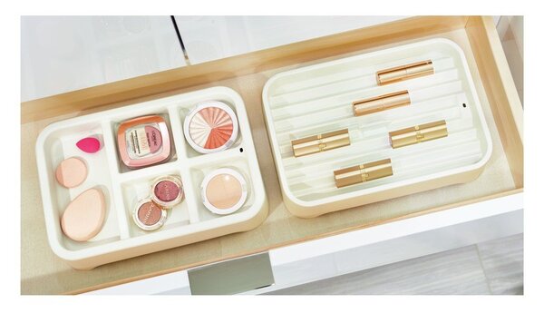 Biały organizer na biżuterię iDesign Eco Bin, 28,12x19,23 cm