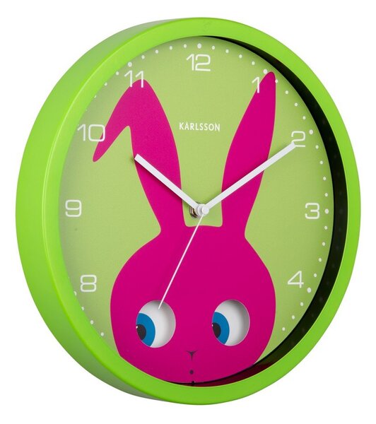 Zegar dziecięcy ø 31 cm Peekaboo Bunny – Karlsson