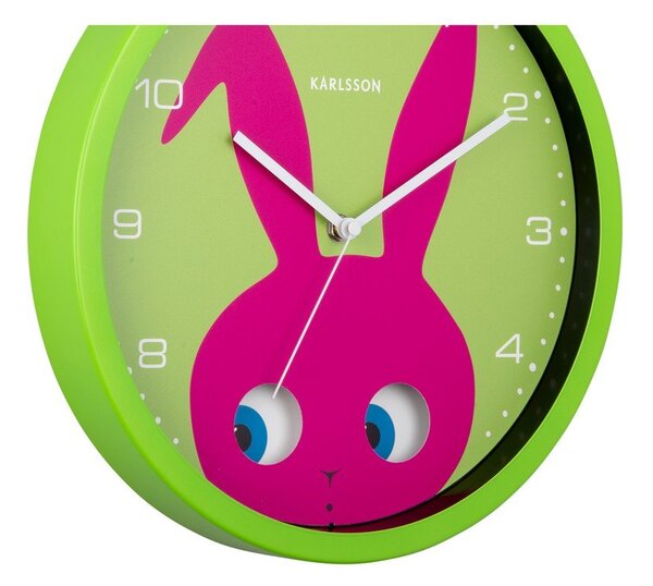 Zegar dziecięcy ø 31 cm Peekaboo Bunny – Karlsson