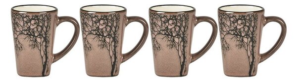 Jasnoróżowe kamionkowe kubki na espresso zestaw 4 szt. 100 ml Hela – Villa Collection