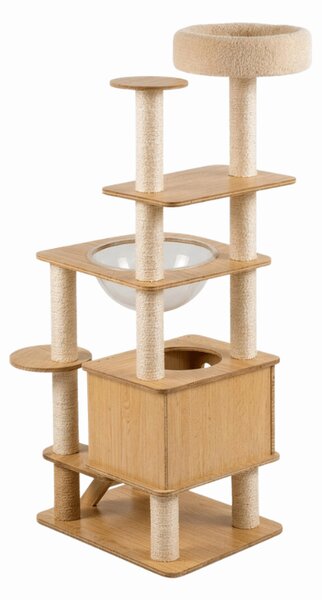 Drapak dla kota HAPPY CAT 147x40x40 cm, beżowy