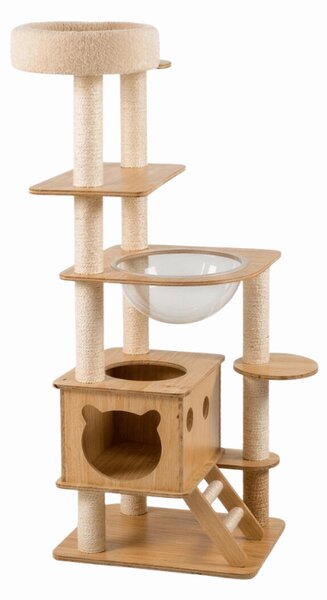 Drapak dla kota HAPPY CAT 147x40x40 cm, beżowy