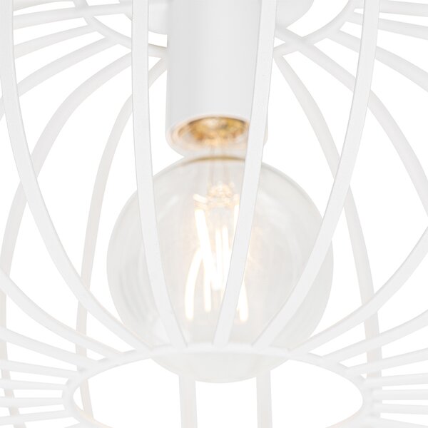 Designerska lampa sufitowa biała 39 cm - Johanna