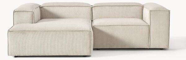 Narożna sofa modułowa ze sztruksu Lennon (2-osobowa)