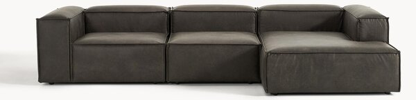 Narożna sofa modułowa ze skóry z recyklingu Lennon (4-osobowa)