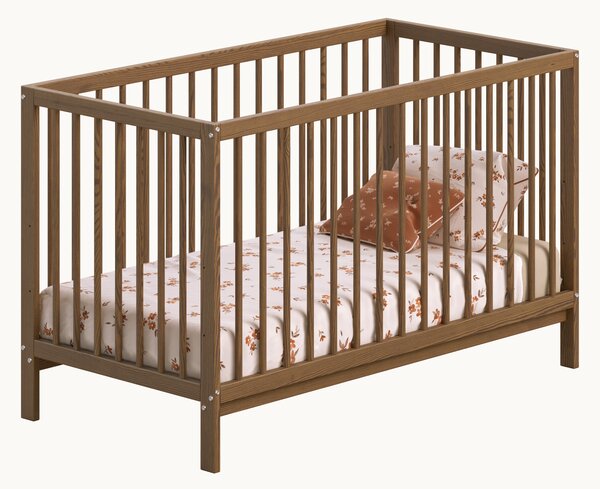 Łóżeczko niemowlęce TULA 60x120 – drewniane, z regulacją wysokości