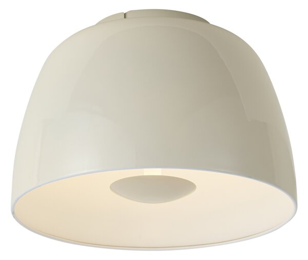 Lampa sufitowa retro beżowa z białym wnętrzem, z 3-stopniowym ściemnianiem LED - Vera