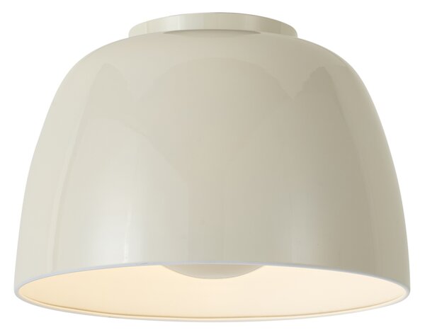 Lampa sufitowa retro beżowa z białym wnętrzem, z 3-stopniowym ściemnianiem LED - Vera