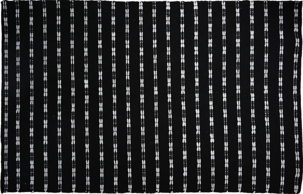 Dywan pikowany czarny, 120 x 180 cm