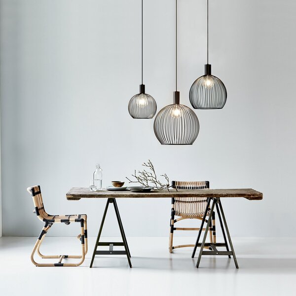 Lampa Wisząca DFTP by Nordlux, Aver, ściemnialny, czarny, salon, metal, skandynawski