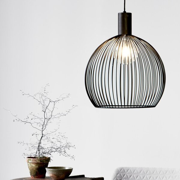 Lampa Wisząca DFTP by Nordlux, Aver, ściemnialny, czarny, salon, metal, skandynawski