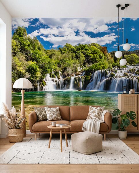 Fototapety Woda, chmura i niebo, Fototapety Natura, Fototapety Wodospad, u55775 : Uwalls.pl