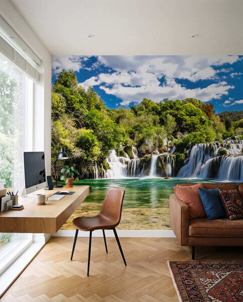 Fototapety Woda, chmura i niebo, Fototapety Natura, Fototapety Wodospad, u55775 : Uwalls.pl