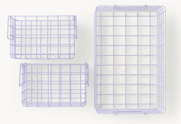 Komplet koszy do przechowywania z metalu The Baskets, 3 elem