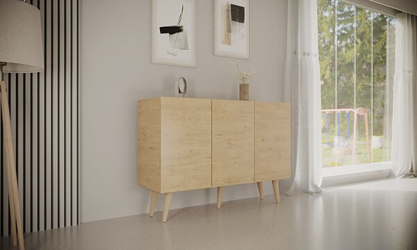 Skandynawska komoda na nóżkach dąb artisan Z2-D87