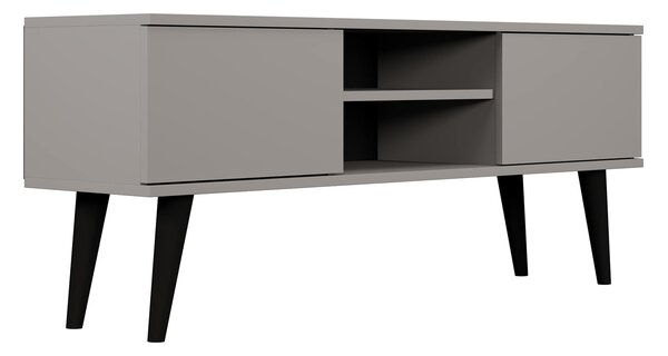Szara szafka RTV na nóżkach T7-S65
