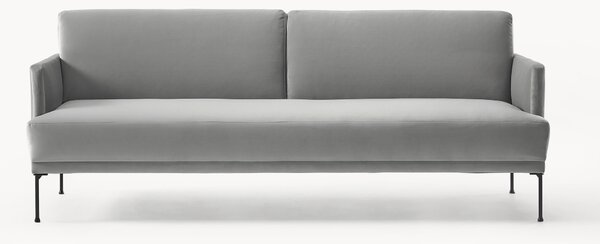 Sofa rozkładana z aksamitu Fluente (3-osobowa)