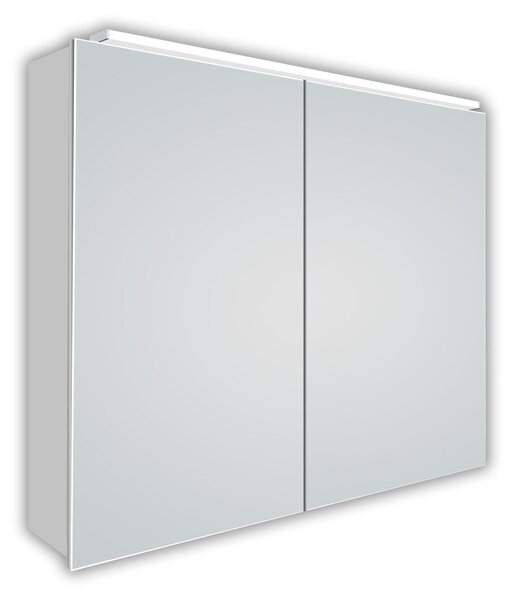 Szafka lustrzana z o?wietleniem Talos Mirage 70 x 50 x 13,1 cm - wysokiej jako?ci aluminiowa obudowa z prze??cznikiem - pod?wietlane lustro z neutralnym bia?ym ?wiat?em - szafka lustrzana do ?azienki