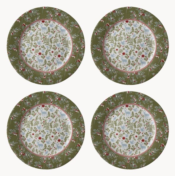Komplet talerzy deserowych z porcelany Gift, 4 elem