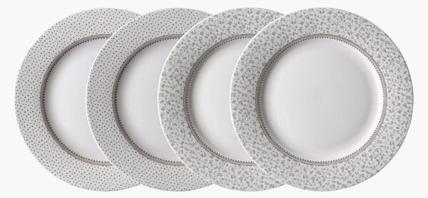Komplet talerzy deserowych z porcelany Gift Set Flat, 4 elem